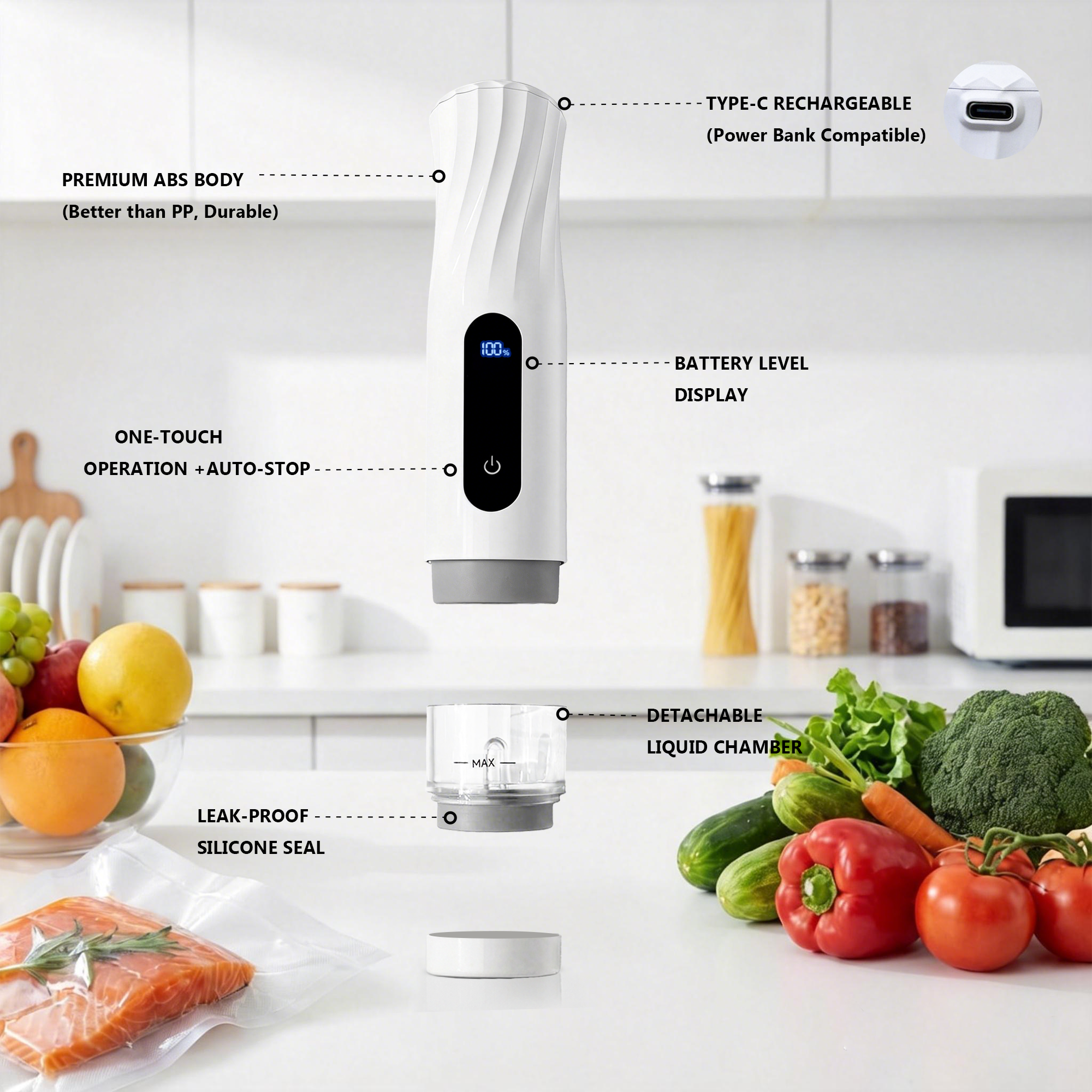 ALLHOPE® Compact Vacuum Sealer for Food Storage